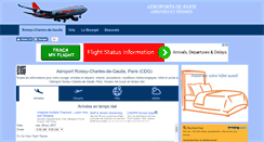 Desktop Screenshot of aeroports-paris.info